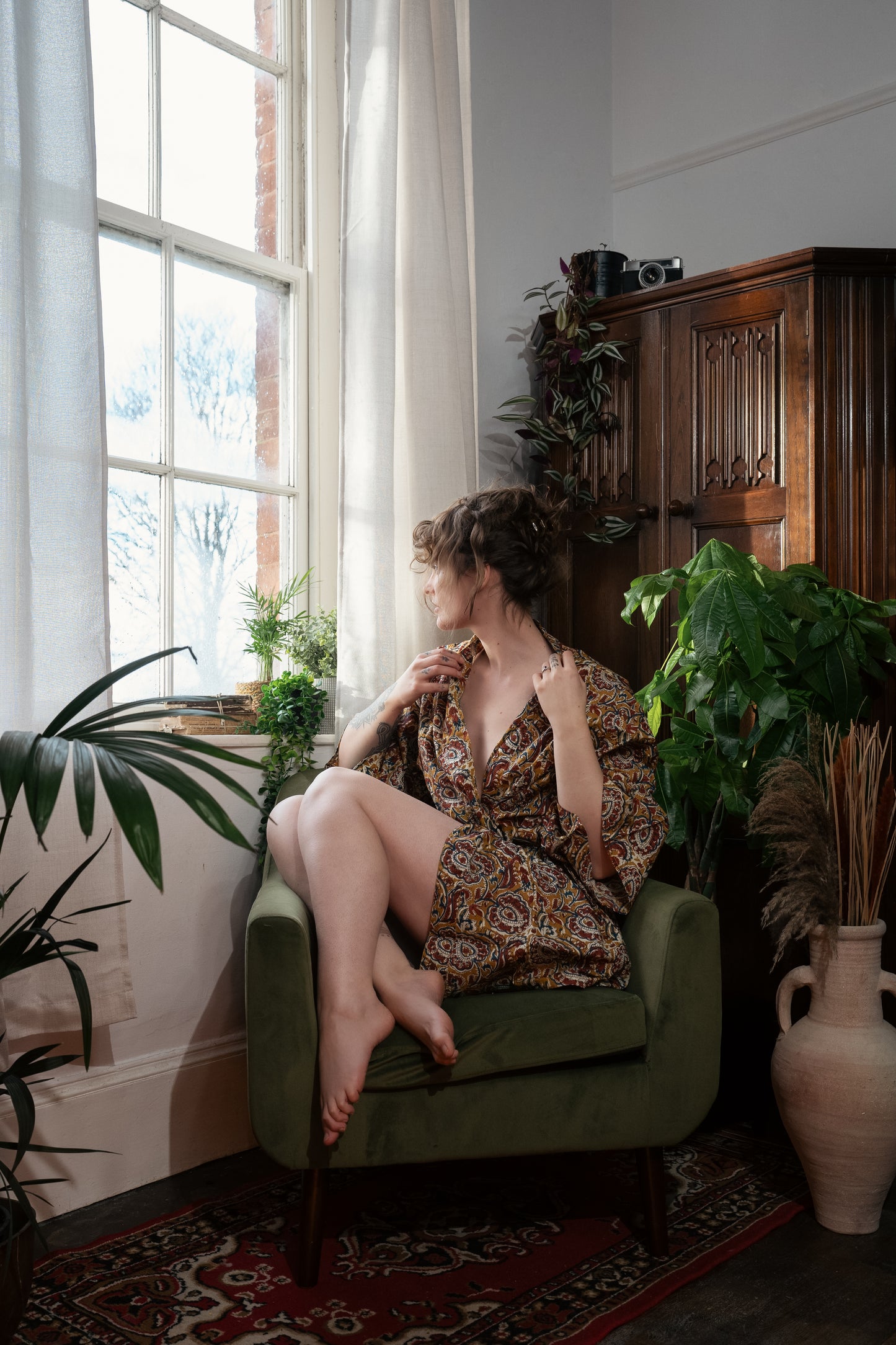 Short Kimono | Mustard Meadow
