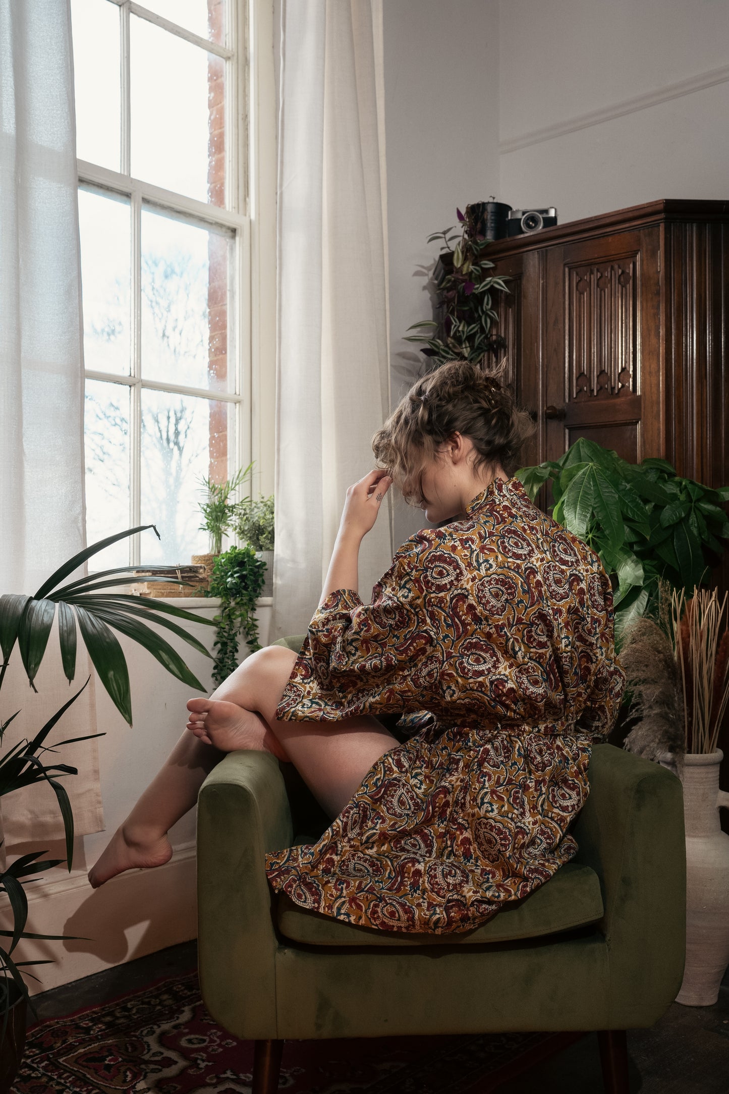Short Kimono | Mustard Meadow